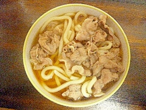 簡単♡ 肉うどん